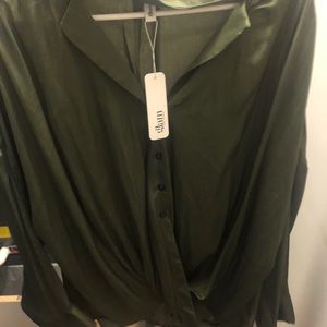 A green blouse